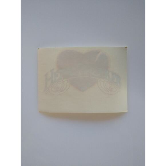 Heartbreaker Heart Screamin Gleamin Glitter Iron-On Transfer Decal Donruss 1970s - Picture 3 of 5